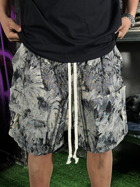 PANTALONCINO FLOWER NERO
