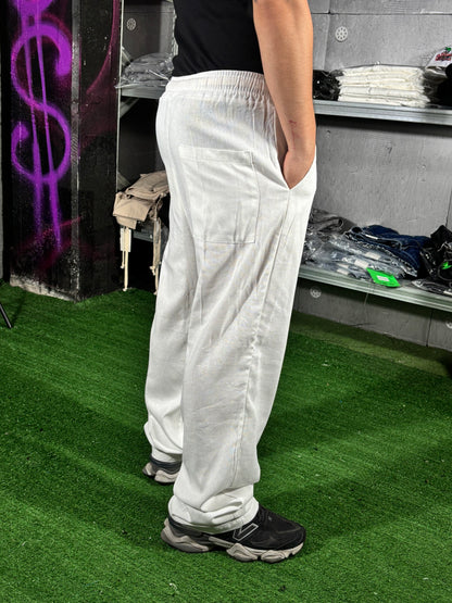 PANTALONE LINO BIANCO
