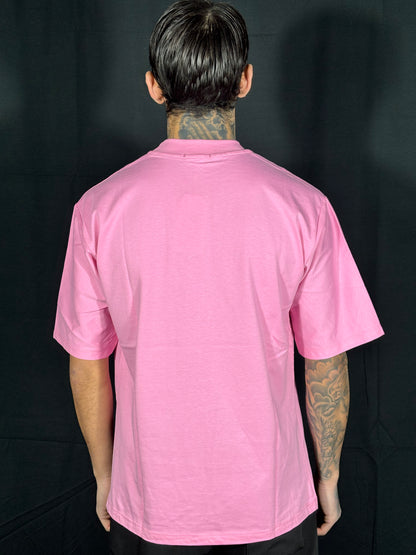 T-SHIRT COLLO ALTO ROSA