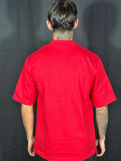 T-SHIRT COLLO ALTO ROSSA